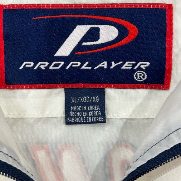 Pro Player Broncos Jacket Winter Coat Men’s XL Team Logo White/Blue/Orange - Picture 3 of 6